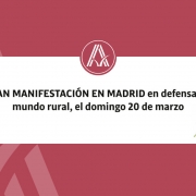 GRAN MANIFESTACIÓN EN DEFENSA DEL MUNDO RURAL, EN MADRID, EL 20 DE MARZO