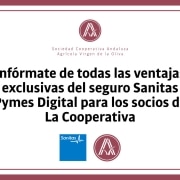 Información sobre las ventajas exclusivas del seguro Sanitas Pymes Digital para los socios de La Cooperativa