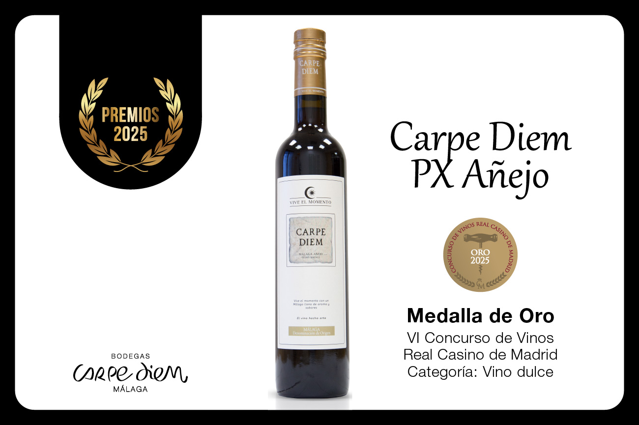 El Carpe Diem Pedro Ximénez Añejo conquista el oro en Bacchus 2025
