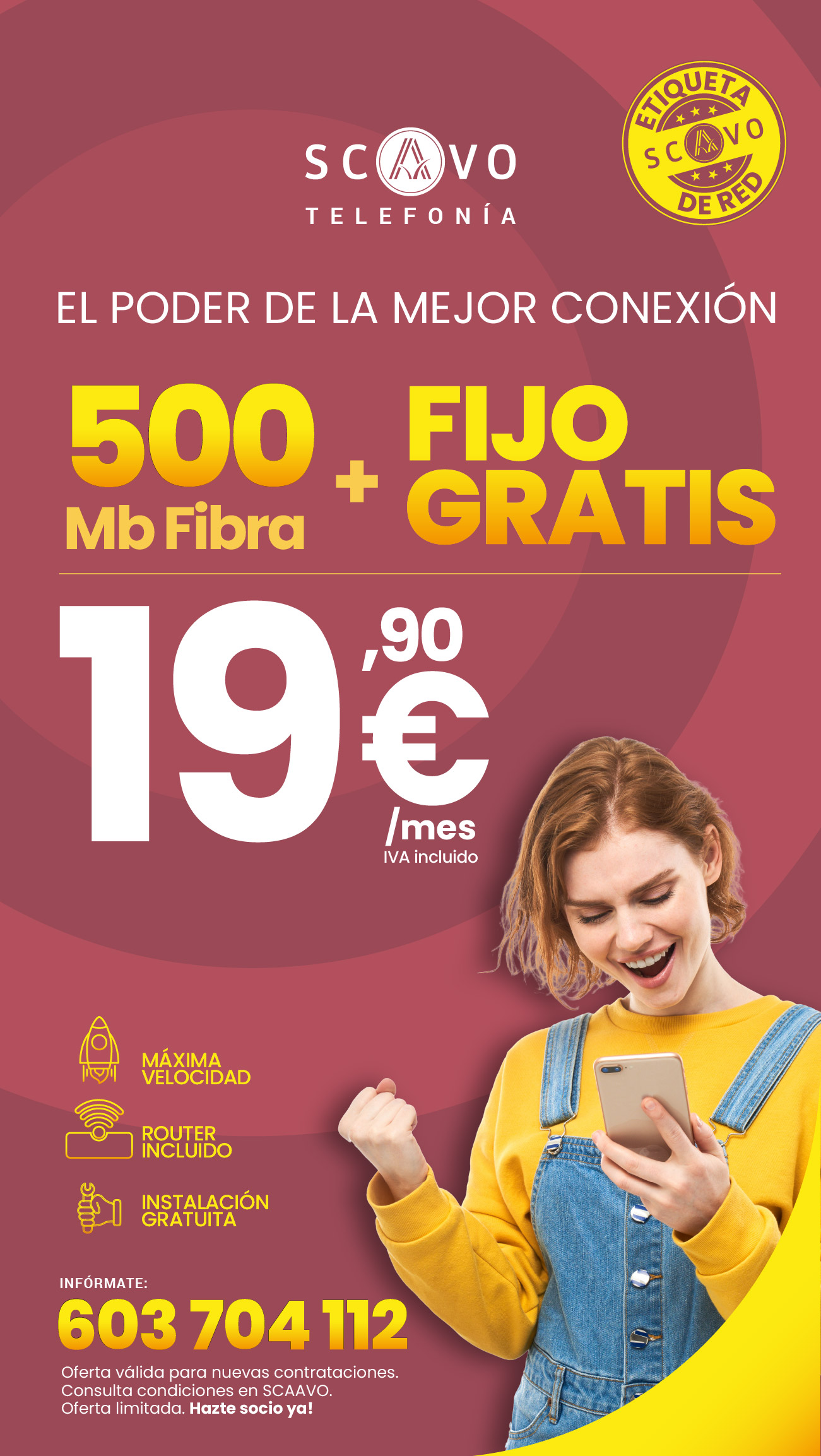 Promoción Telefonía: El poder de la mejor conexión - 19,90€