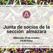 Citación Junta de Sección de socios de almazara