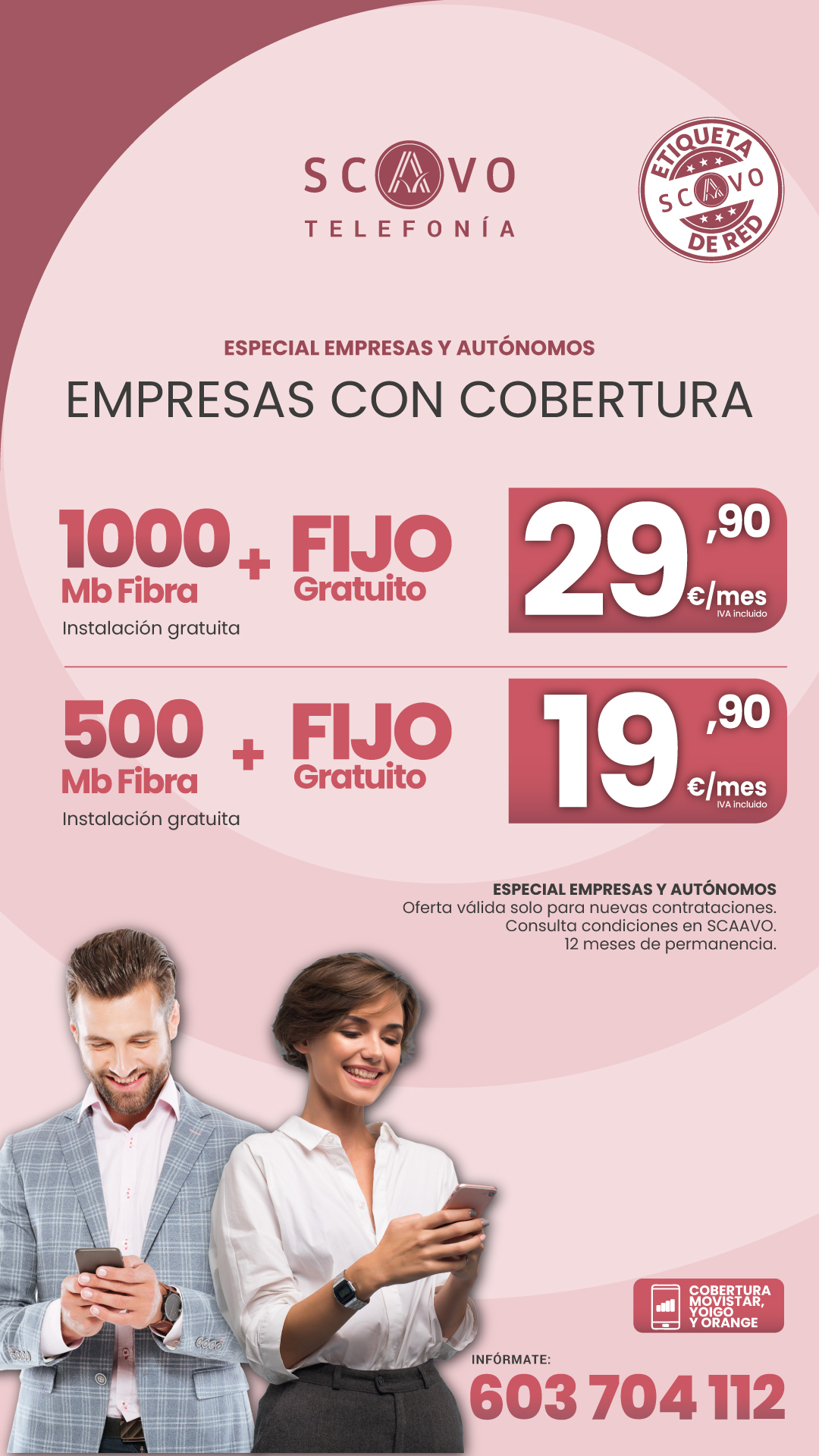 Promoción Telefonía Empresas y Autónomos: Empresas con cobertura