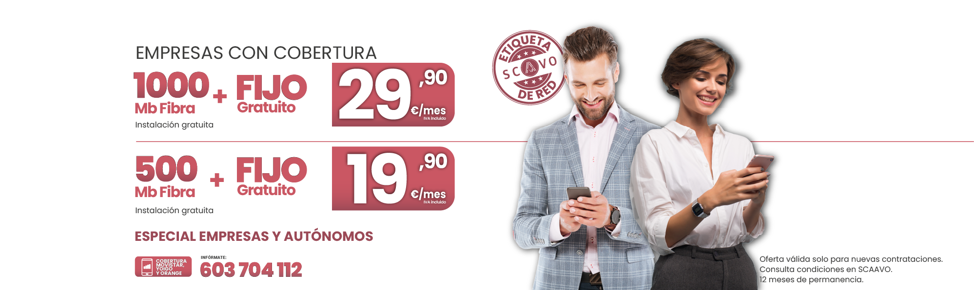 Promoción Telefonía Empresas y Autónomos: Empresas con cobertura